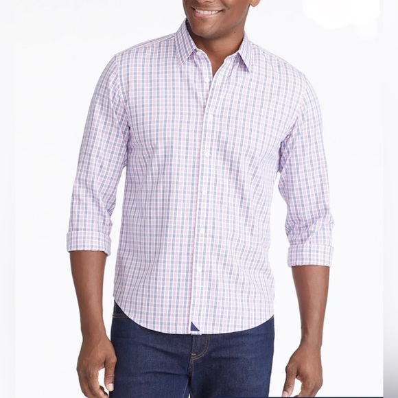 UNTUCKit Other - Untuckit Dolcetto WF Regular Fit Button Down Shirt Pink Blue Size XX Large NWNT